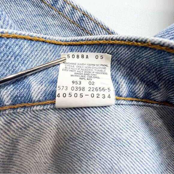 Vtg Levi’s 505 Regular Fit Straight Leg Orange Tab Tagged 34x30 Light Wash 32x30 - Picture 11 of 11